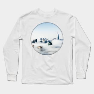 City Through The Clouds Long Sleeve T-Shirt